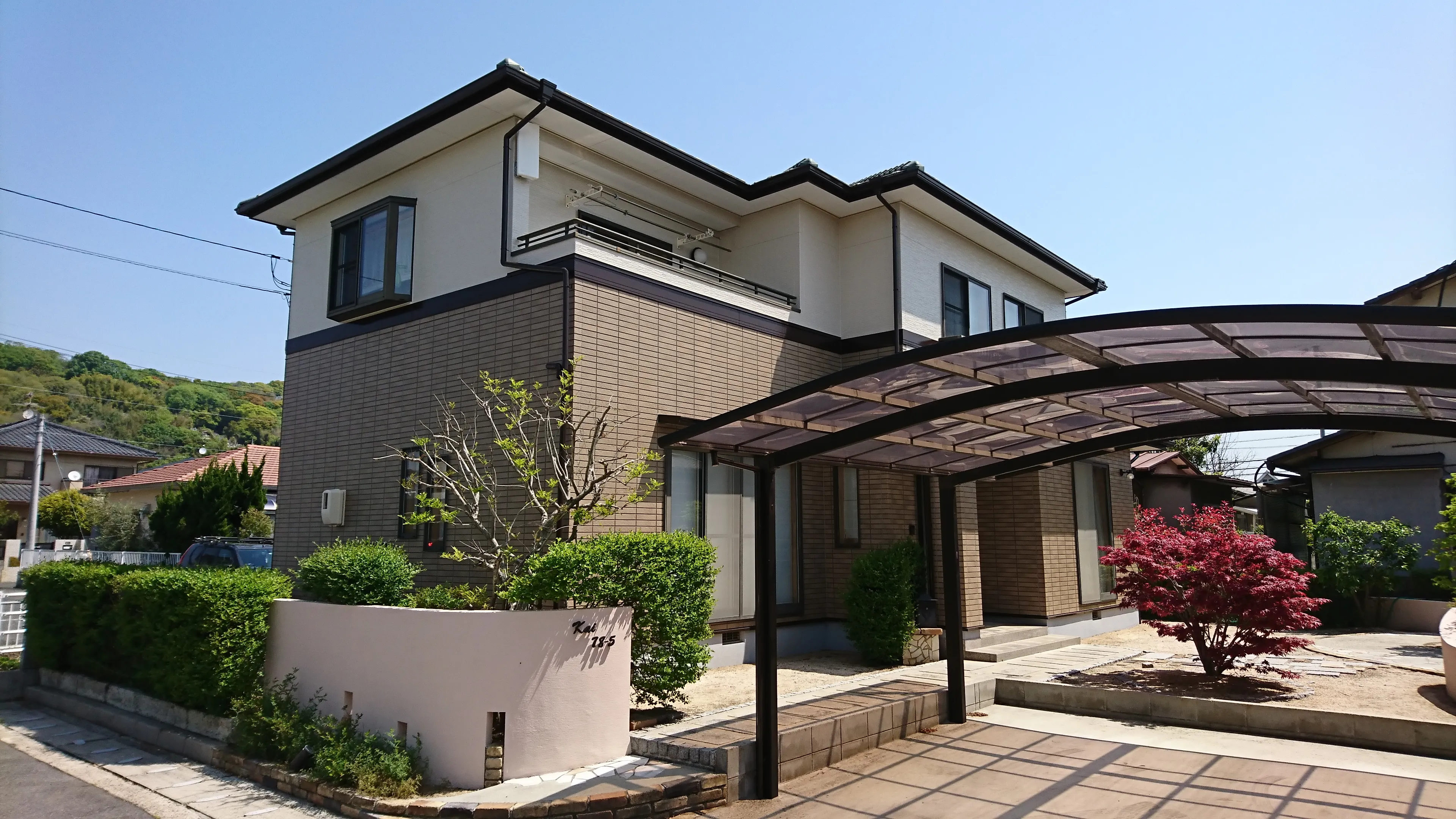 岡山県岡山市　Ｋ様邸　塗装工事